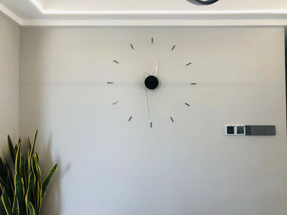 ModernArt - DIY Tyst Väggklocka för Minimalistisk Design
