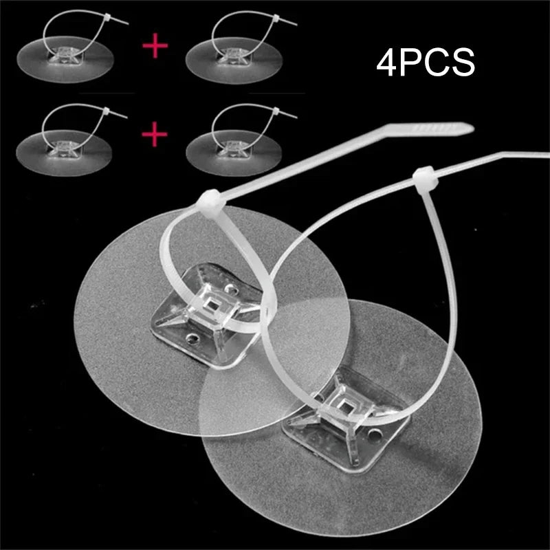Carvallo Anti-Kipp Fäste Set 4-delat | Justerbar & Självhäftande | För hyllor, skåp & byråer