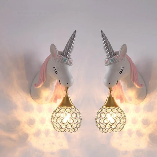 UnicornLicht - Barnrum Vägglampa Moderna Tecknade Figurer Sconcelampa