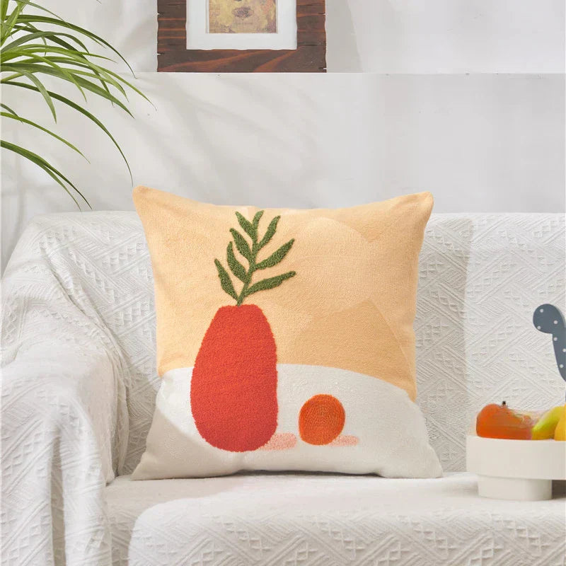 Carvallo – Jacquard Kuddöverdrag med Fina Solrosmönster