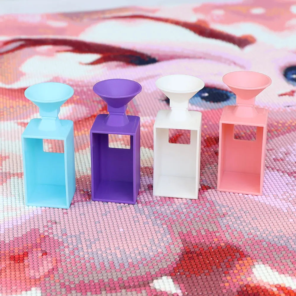 Carvallo Diamantmålning Tratt | För Runda & Fyrkantiga Stenarter | Lätt fyllning av Lådor & Skålar | Tillbehör för DIY-Konst