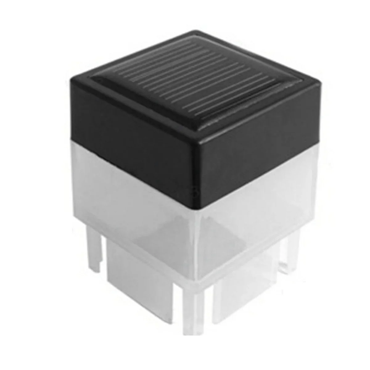 Carvallo YardGlow Solarlampa LED pelarlampa | Varmvitt ljus för trädgård & staket | Väderbeständig IP55 | 12 cm hög