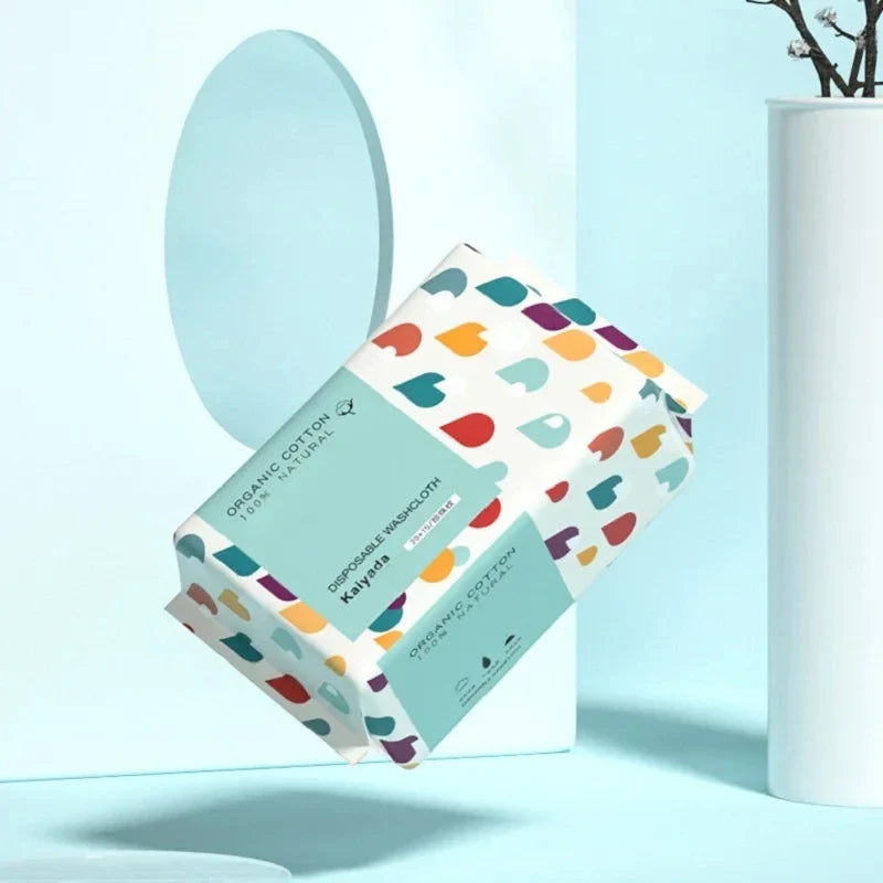 Carvallo-Gesichtstücher Purewiva Soft+ | 100 % bomull | Rivstark, sugerande & återanvändbar | 100 stycken per påse