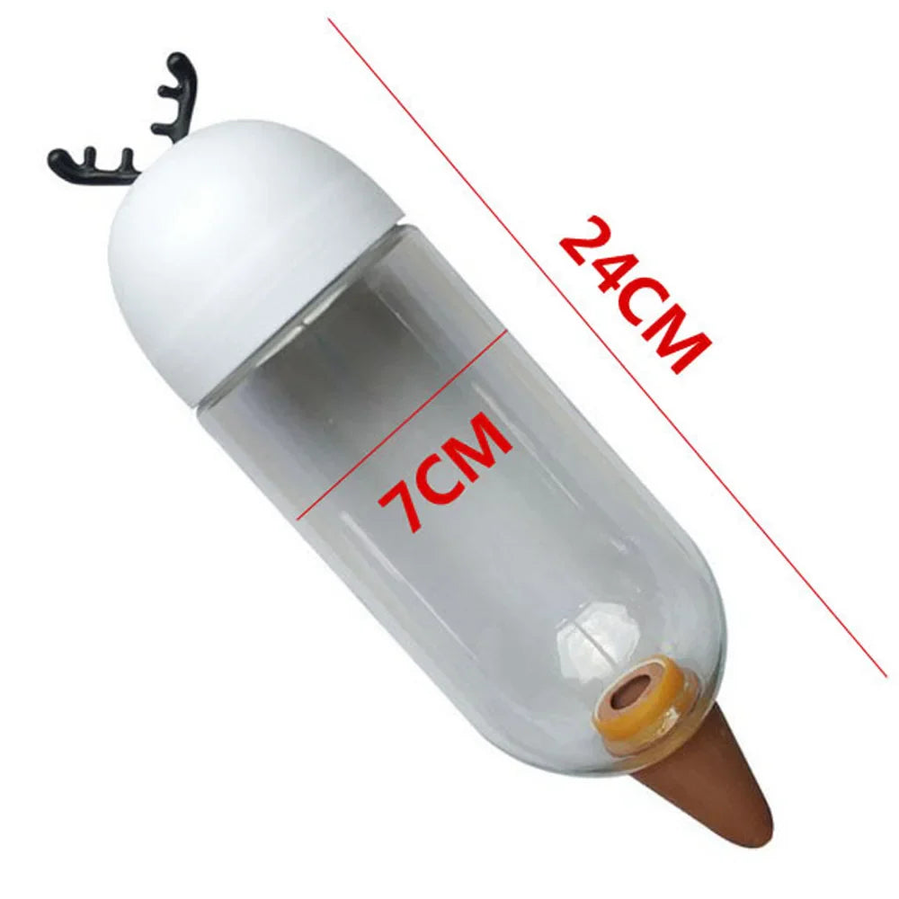 Carvallo Bewässerungssystem AquaPet GardenCare | Droppbevattning för rum- och trädgårdsväxter | 500ml | Älg, Träd & Björn Design