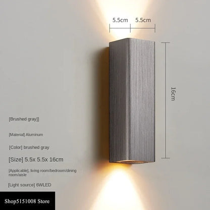 GlowLuxe - Modern LED Vägglampa för Sovrum &amp; Korridor