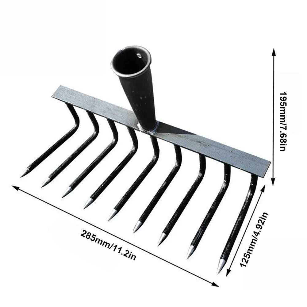 Carvallo Trädgårdsharv | Högpresterande Ogräsrivs | 4/7/9/12 Tänder | Kolstål