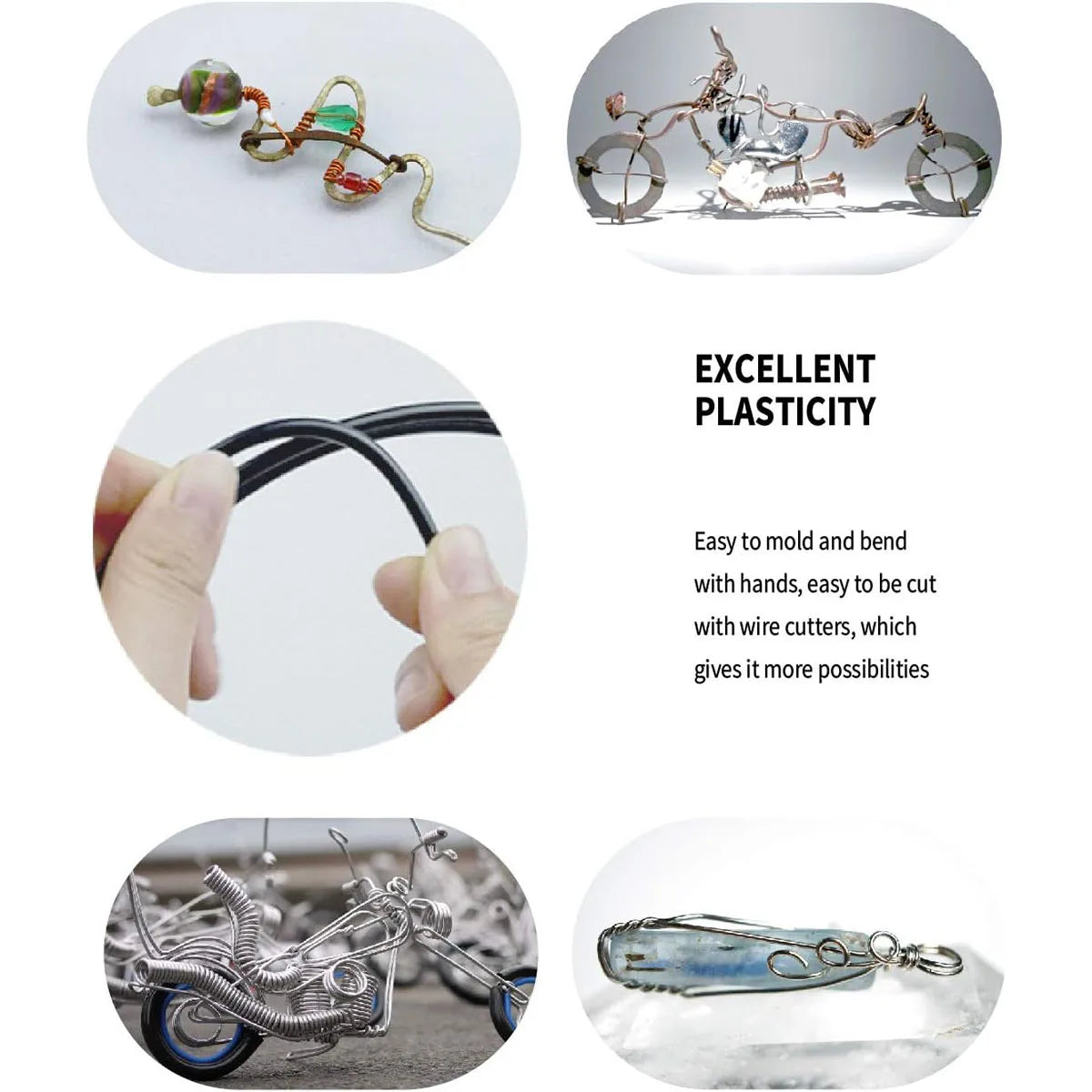 Carvallo Wire | Soft & Malleable | Versatile Usage | Silver-colored