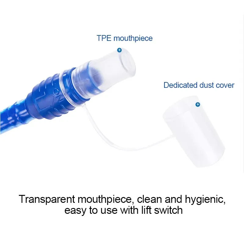 Carvallo Vätskesystem 1.5L/2L/3L | Med slang & dammskydd | BPA-fri & läckagesäker | För ryggsäck, vandring & utomhus