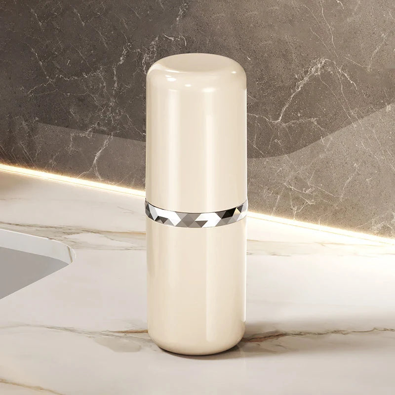 Carvallo Reserach-tandborstskålen med tandborstbox | 2-i-1 förvaringsbehållare för tandborste & munskölj | Ideal för resor