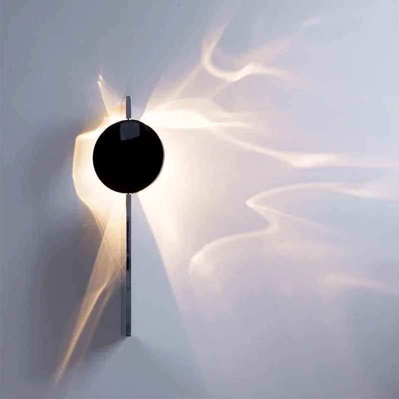 RippleGlow - Lyxig Roterande Vägglampa för Sovrum och Vardagsrum