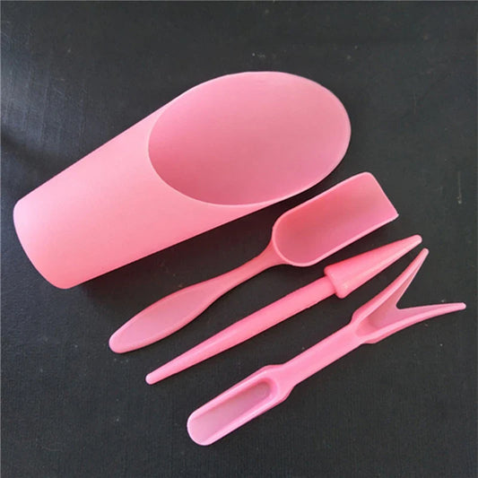 Carvallo Mini Trädgårdsverktyg Set | 4-delat set för balkong & inomhusväxter | För omplantering, sådd & plockning