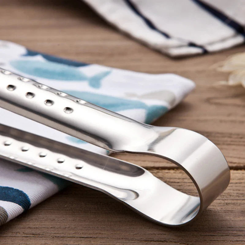 Carvallo Multifunktionell Köksz tång med sil | Rostfritt stål | För stekning, fritering & servering | 28x10 cm