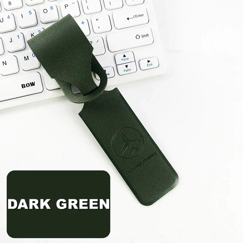 Carvallo Koffertagg i konstläder | Adressetikett för resebagage | Bagagetagg för väskor och väskor | 9 färger