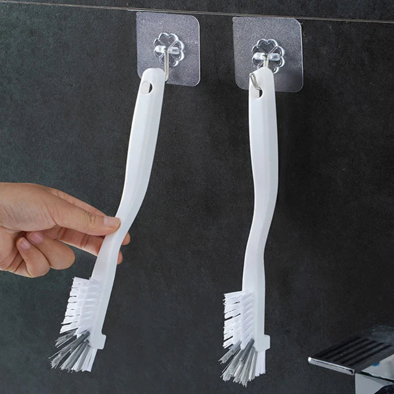 Carvallo rengöringsborste i japansk stil med långt handtag | Diskborste med böjd design och upphängningshål | Idealisk för glas, diskhoar och svåråtkomliga hörn