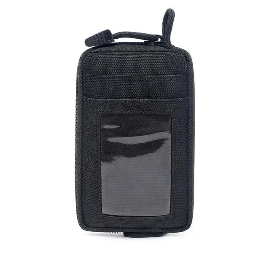 Carvallo-väska TactiPack Mini | Vattentät EDC-bältesväska med kortfack & dragkedja | För camping, resor & vardag