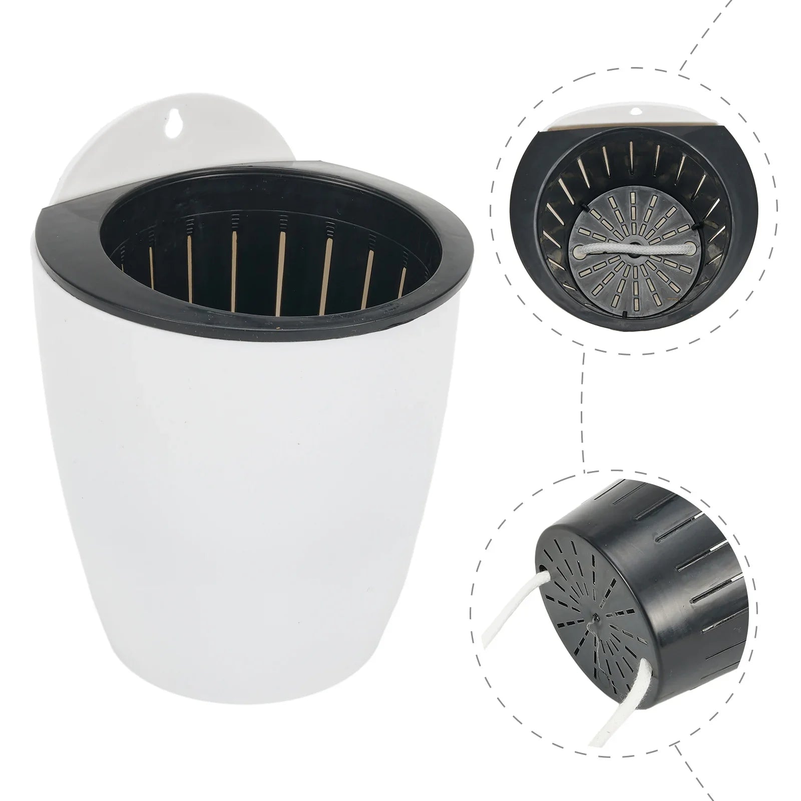 Självbevattnande hängande planteringskruka – Modern blomkruka för väggmontering