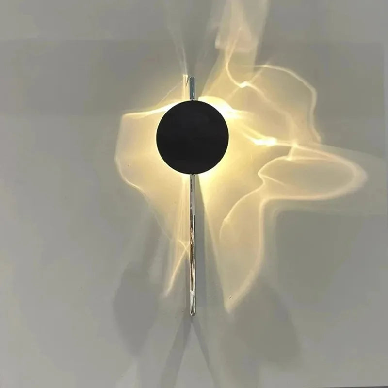 RippleGlow - Lyxig Roterande Vägglampa för Sovrum och Vardagsrum