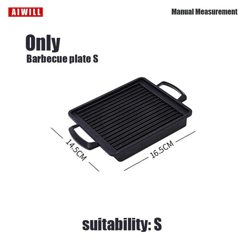 Carvallo Bärbar Kolgrill | Koreansk Bordgrill för Utomhus & Hem | Återanvändbar & Kompakt | Ideal för BBQ & Camping