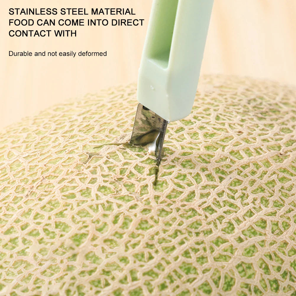 Carvallo 3-i-1 Vattenmelon Skärare & Fruktskopa | Multifunktionellt Fruktverktyg med Kärnlösare & Snida Kniv