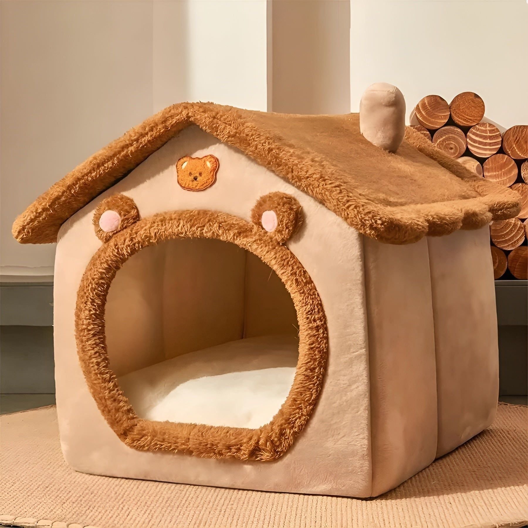 PurrPavilion Hus - Fällbar och Tvättbar Kattbädd Hus