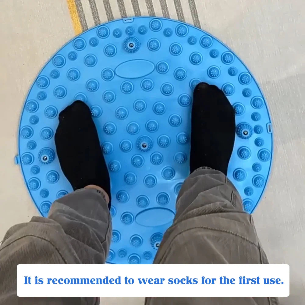 Carvallo StepBalance fotmassage akupressur fotmassage-matta 35 cm | Magnetisk & Bärbar | För avkoppling & muskelstimulering | 1 eller 2 stycken