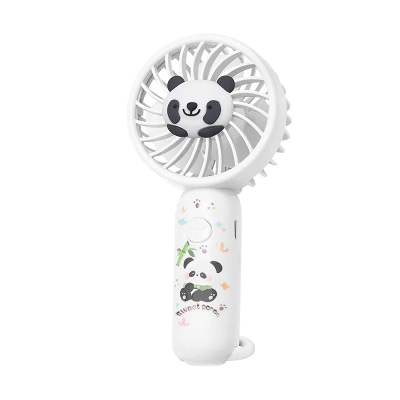 Carvallo-Handventilator BreeziPop | USB-laddning | Tyst & Bärbar | Söt tecknad design