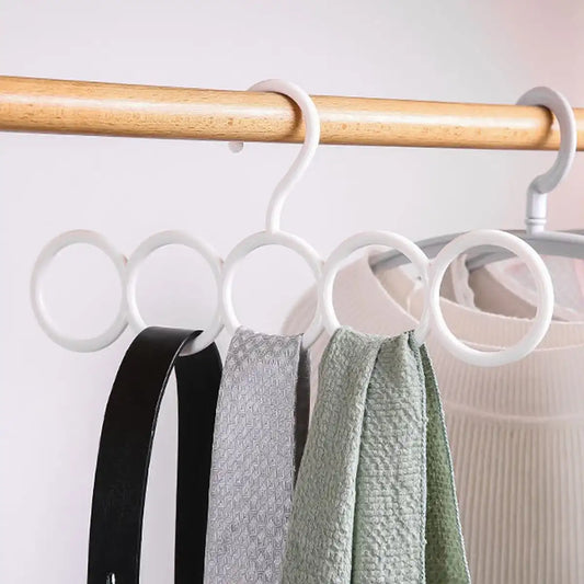 Carvallo Multifunktionell klädhängare | Stabil byx- och sjalhänger i plast | Utrymmessparande & Robust – 1 styck