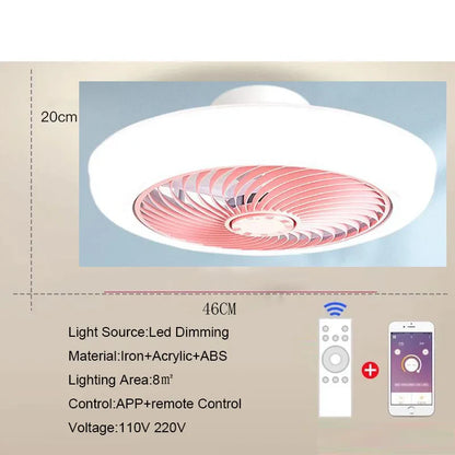 Aeralis Fold | Intelligent takfläkt med ljus och infällbara vingar – tyst &amp; fjärrstyrd
