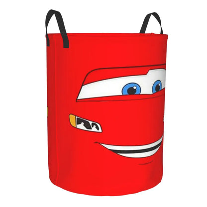 Bilar Lightning McQueen Tvättkorg – Rymlig och Fällbar Korg för Kläder