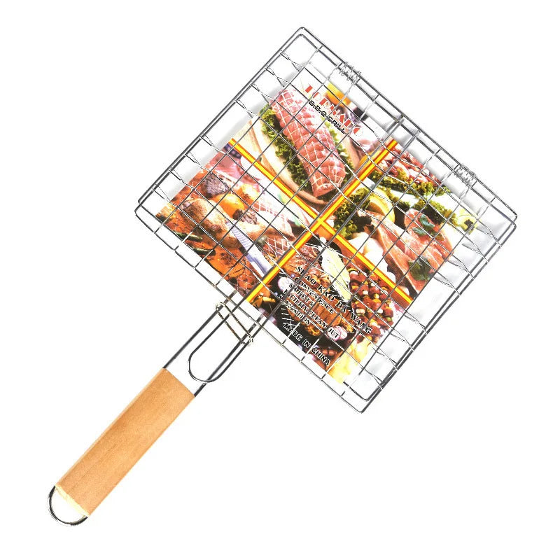 Carvallo | Bärbart grillgaller med handtag | Ideal för fisk, grönsaker &amp; räkor | Rostfritt stål