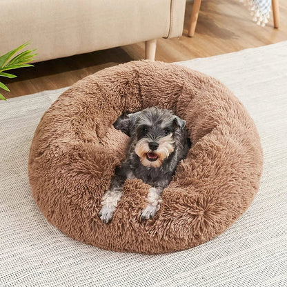 Super Soft Round Pet Bed – Plush, Cozy &amp; Comfortable for Cats &amp; Dogs