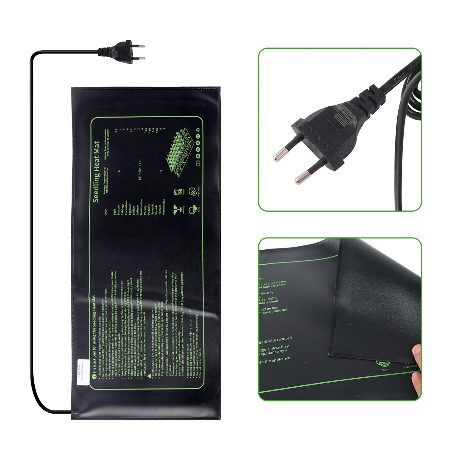 Carvallo Värmematta | För plantodling | Förbättrar groning | PVC 20W