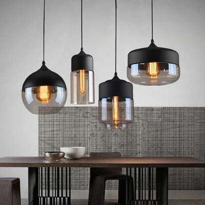 Nordic Wood Glas Pendel Ljuskrona – Modern Hängande Lampa