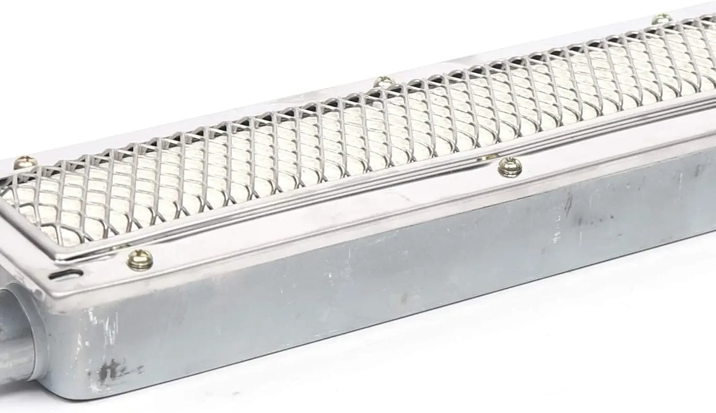 Carvallo Gasgrill med infraröd keramikbrännare | Rostfritt stål | Rektangulär 41 × 8 × 5,8 cm | Rökfri & energieffektiv | För gastronomi & utomhus