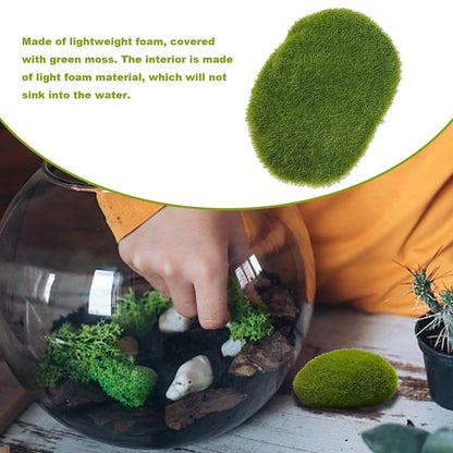 Carvallo MossArt Deko-mossstenar 10-pack | Realistiska mossbollar | För blomkrukor, DIY, featrädgårdar &amp; inredningsidéer | Lätta &amp; Mångsidiga