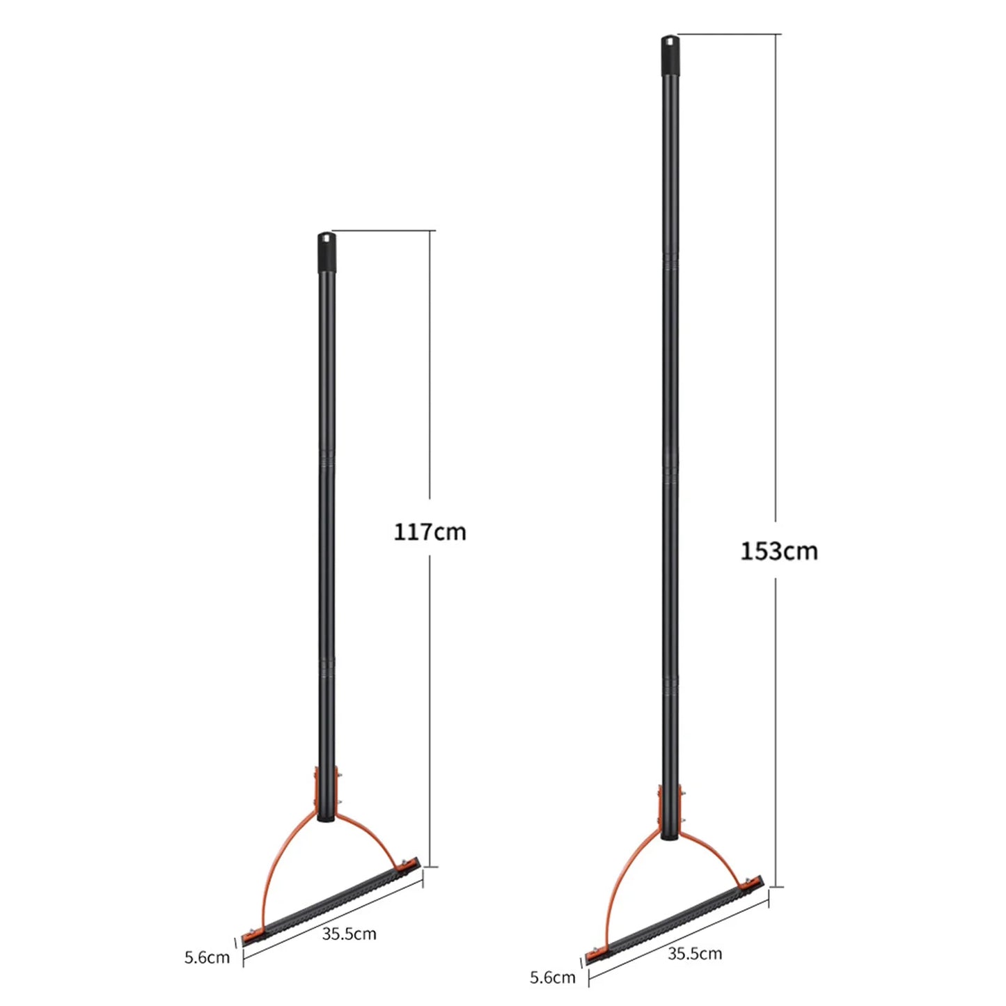 Carvallo gräskantskärare manuell | Dubbelblad av manganstål | 120–160 cm handtag | För högt gräs & ogräs