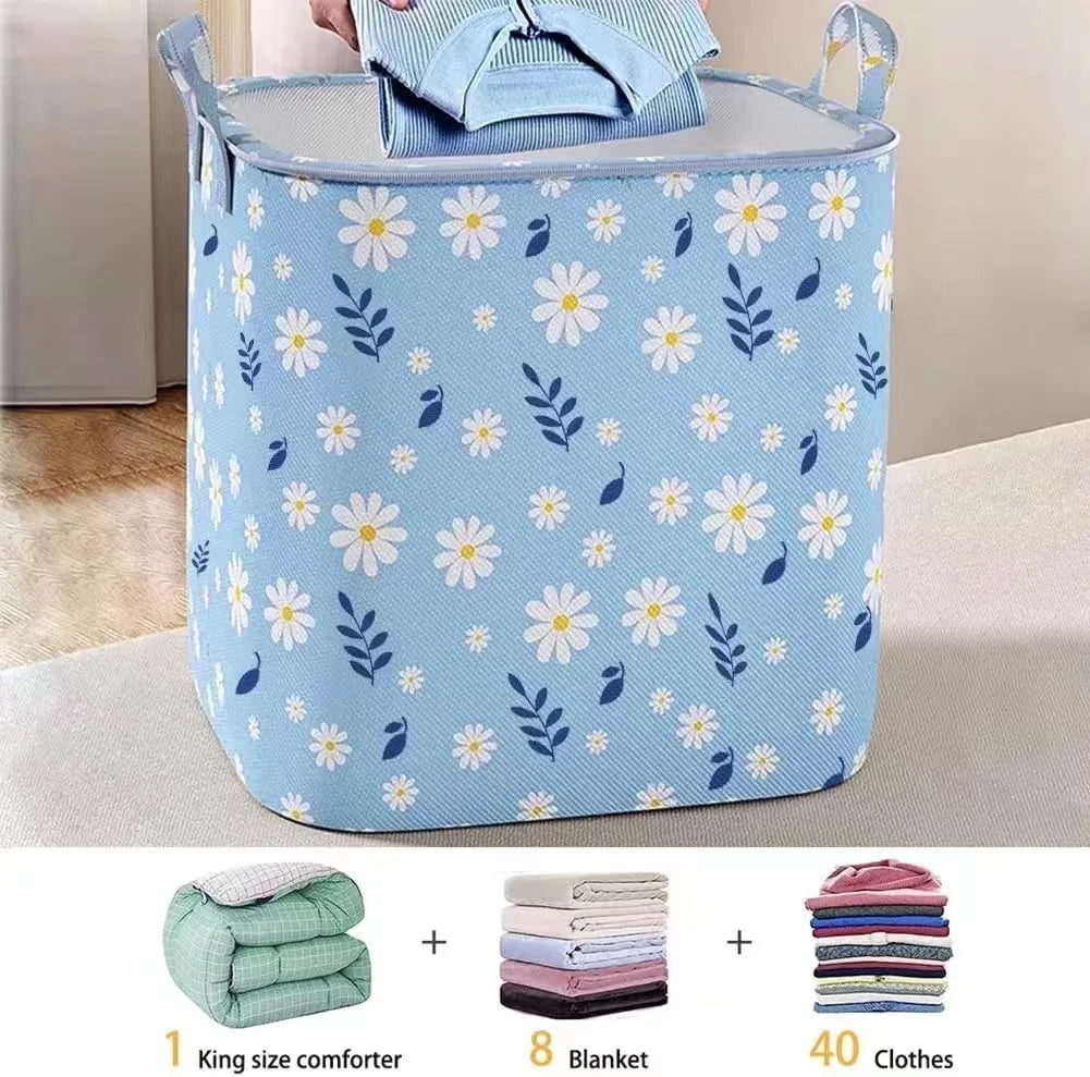 Carvallo Fällbar Förvaringsväska med stor kapacitet | För kläder, sängkläder & filtar | Platsbesparande organisatör