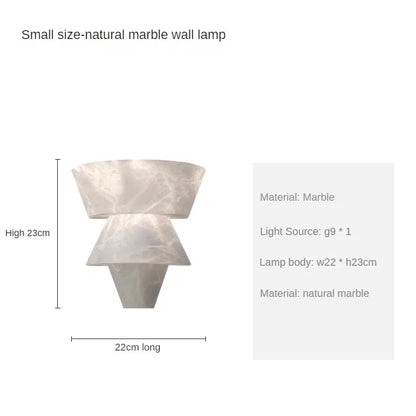 MarmorGlow - Minimalistisk Vägglampa i Natursten