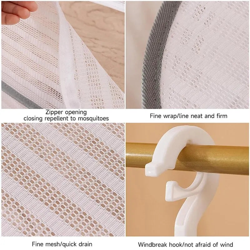 Carvallo Hängande Torkställ | 3 Nivåer | Fällbar & Platsbesparande | För Kryddor, Kläder & Livsmedel