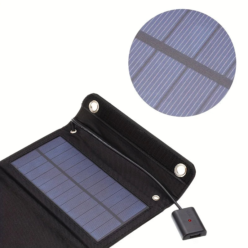 Carvallo FoldCharge 60 | Fällbart Solpanel 30W | USB-utgång | IP65 Vattentät | Monokristallin med LED-laddningsindikator