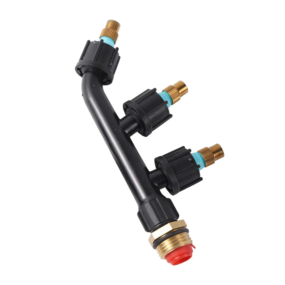 Carvallo dimspruta | 1–3-vägs mässingsdysa | Fin dimma för trädgård & växthus | 1/4" & 1/2" anslutning