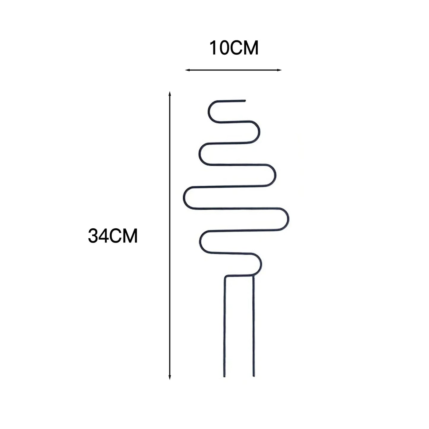 Carvallo Deco | Rankhjälp av metall för krukväxter | 10 × 40 cm | Stabil & dekorativ | För inomhus & utomhus