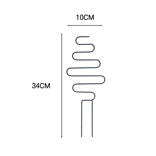 Carvallo Deco | Rankhjälp av metall för krukväxter | 10 × 40 cm | Stabil & dekorativ | För inomhus & utomhus
