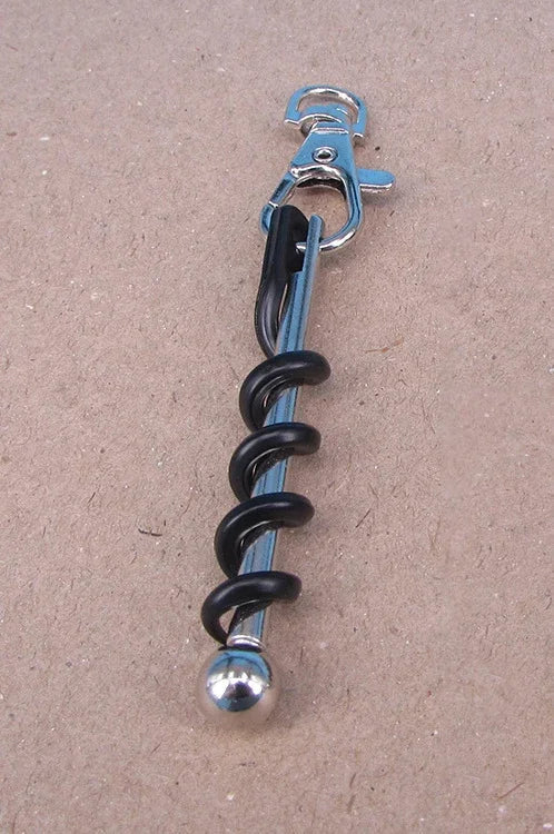 Carvallo Mini Korkskruv med nyckelring | Rostfri flasköppnare för vin & utomhus | Ultralätt & multifunktionell för camping & resor