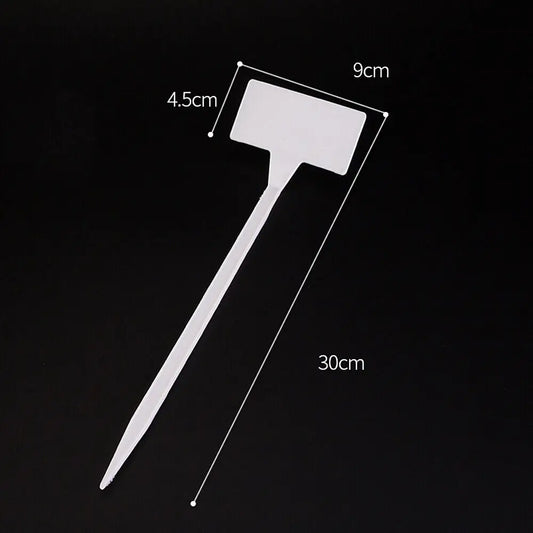 Carvallo EasyTag växtskyltar 10-pack | Insatsetiketter i plast | Återanvändbara & väderbeständiga | För rabatt, kruka & växthus