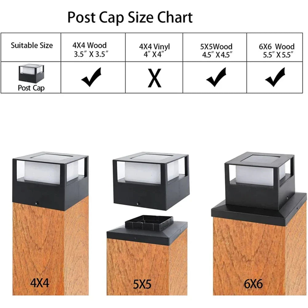 Carvallo DuoLight Solar-pollux LED | IP54 vattentät | Vit & varmvit | För staket, terrass & trädgårdspollux