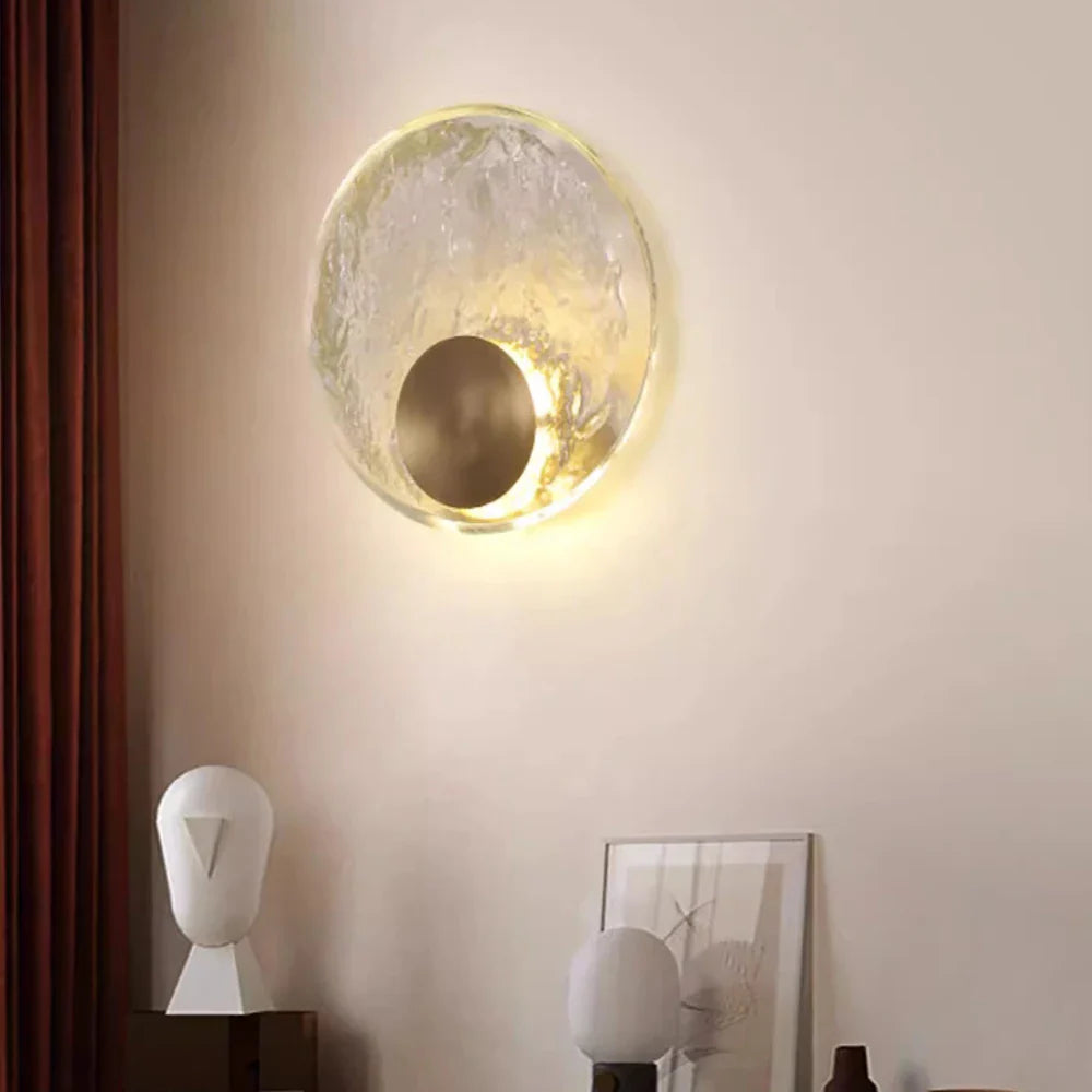 CrystalLicht - Modern LED Kristallvägglampa för Sovrum och Vardagsrum