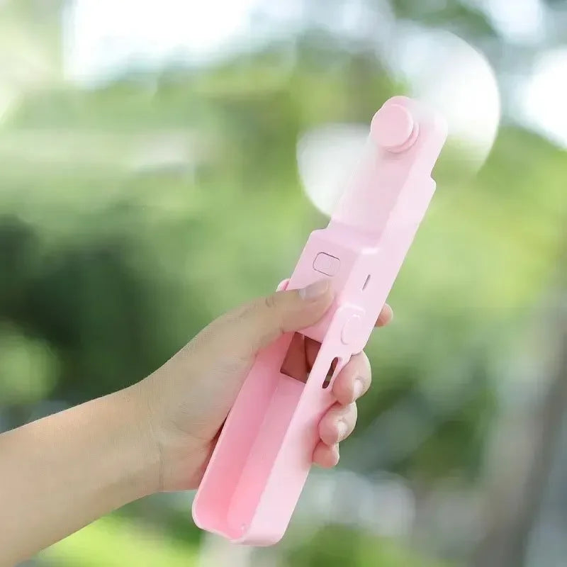 Carvallo-Fällfläkt BrisaFold | USB-laddningsbar & bärbar | Tyst & kraftfull | För skrivbord & på språng