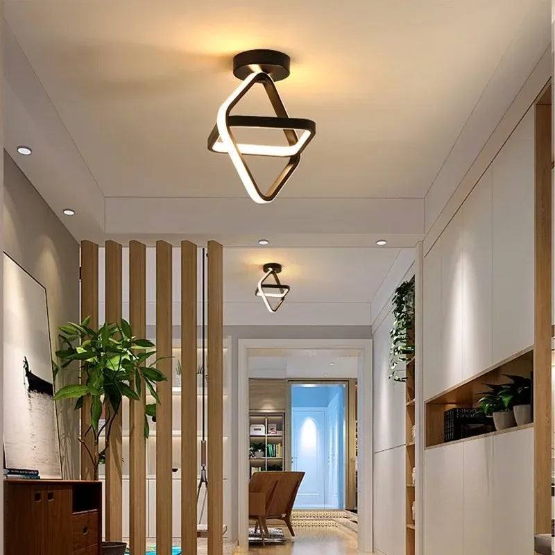 Modern LED Taklampa - 2 Ringar Kreativ Design