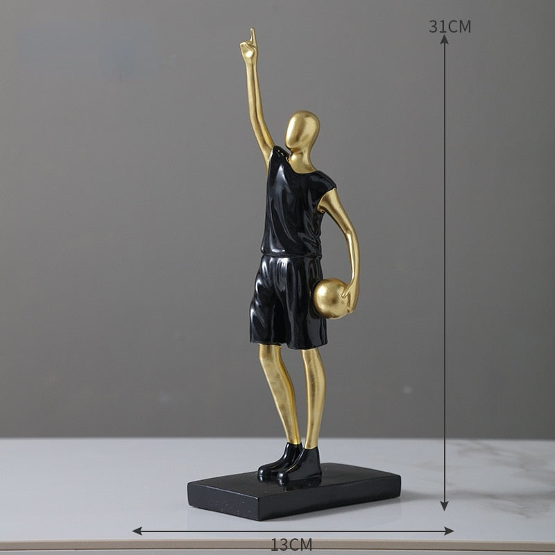 Basketbollspelare Heminredning Ornament för Sportentusiaster